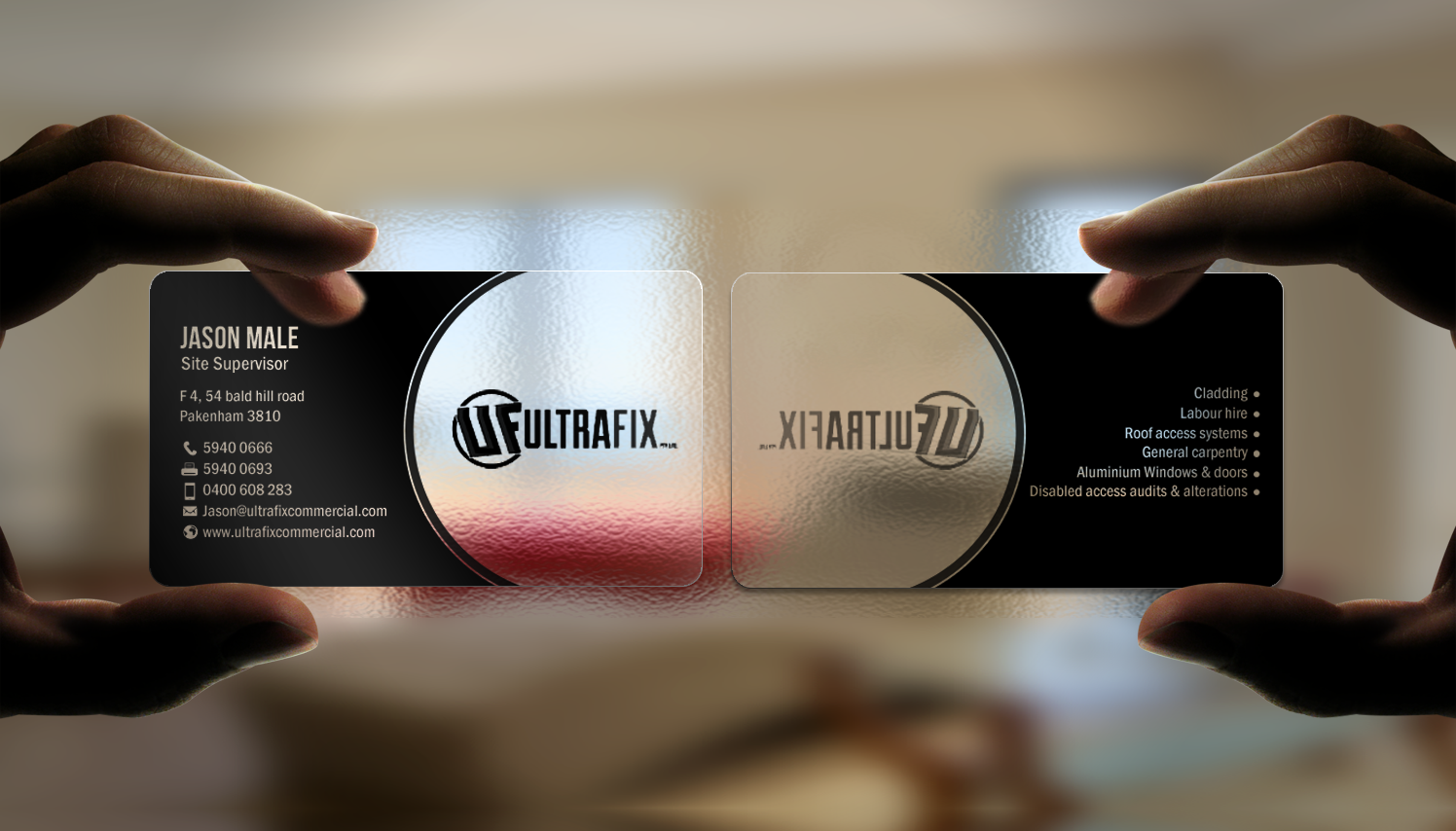 Business Card Design by chandrayaan.creative for Ultrafix | Design #11648059