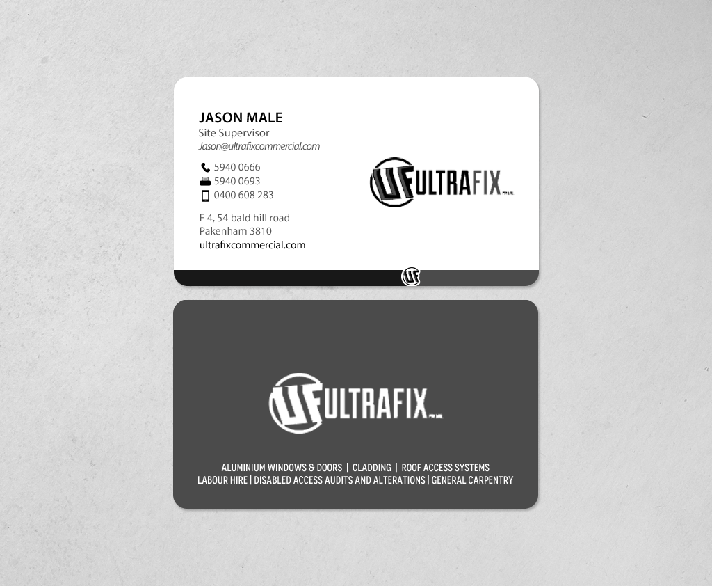 Design de Carte de Visite par chandrayaan.creative pour Ultrafix | Design #11710591