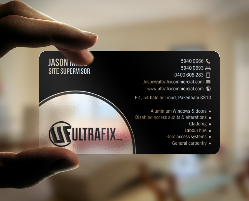Design de Carte de Visite par chandrayaan.creative pour Ultrafix | Design #11710594