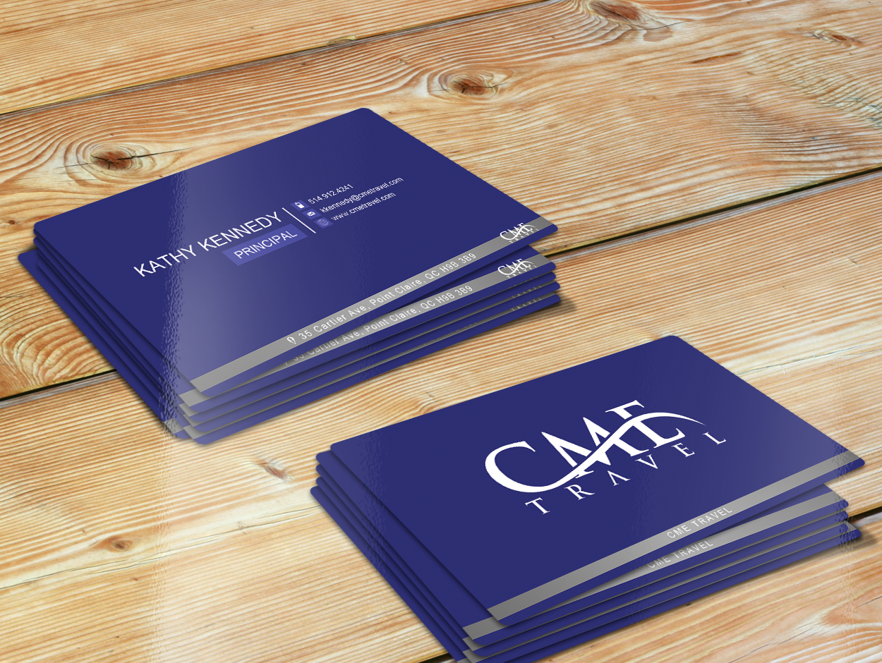 Business Card Design by franzouie19 for cme travel | Design #11710243