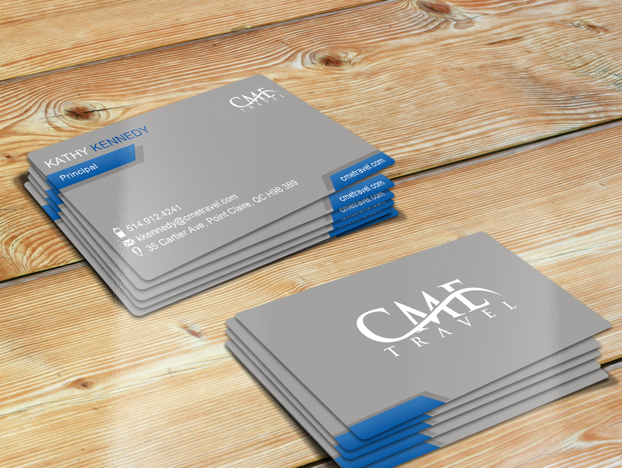 Business Card Design by franzouie19 for cme travel | Design #11710438