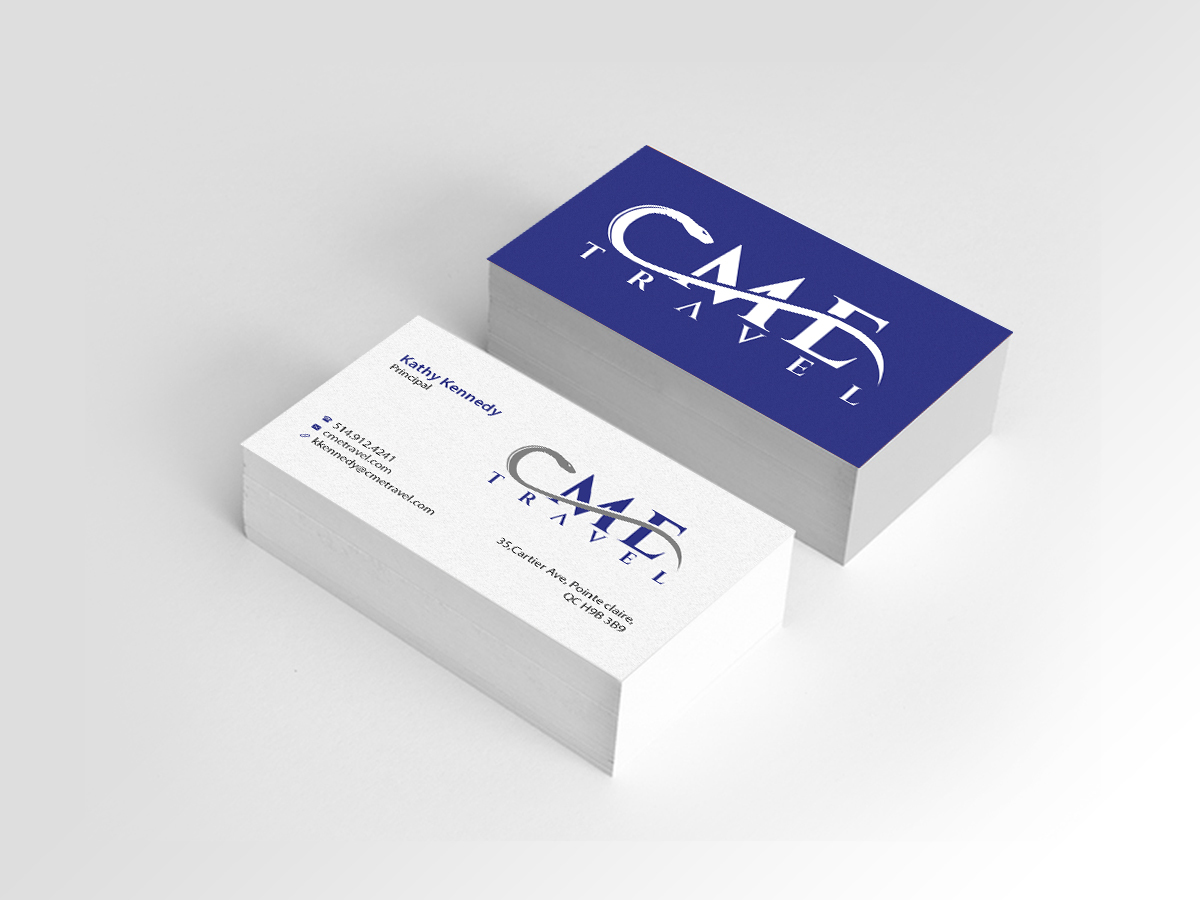 Business Card Design by Creations Box 2015 for cme travel | Design #11610083
