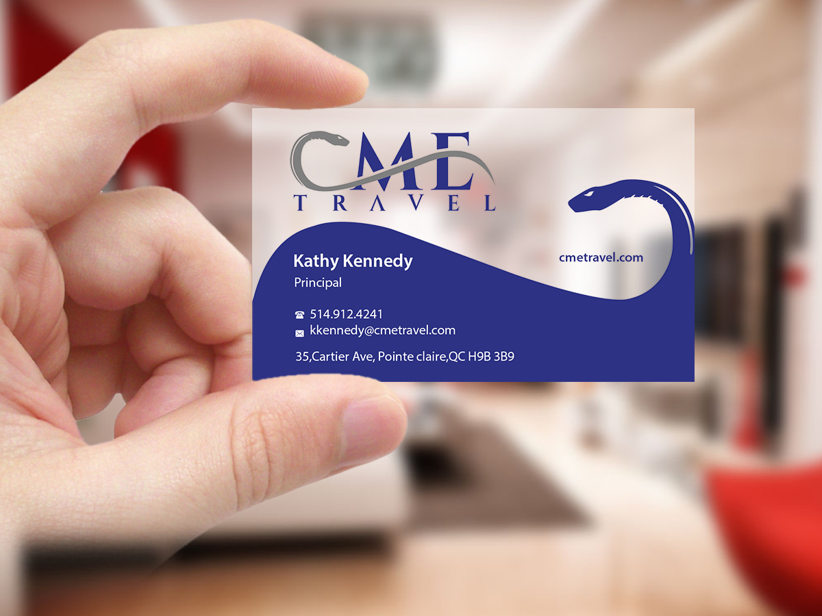 Business Card Design by Creations Box 2015 for cme travel | Design #11610092