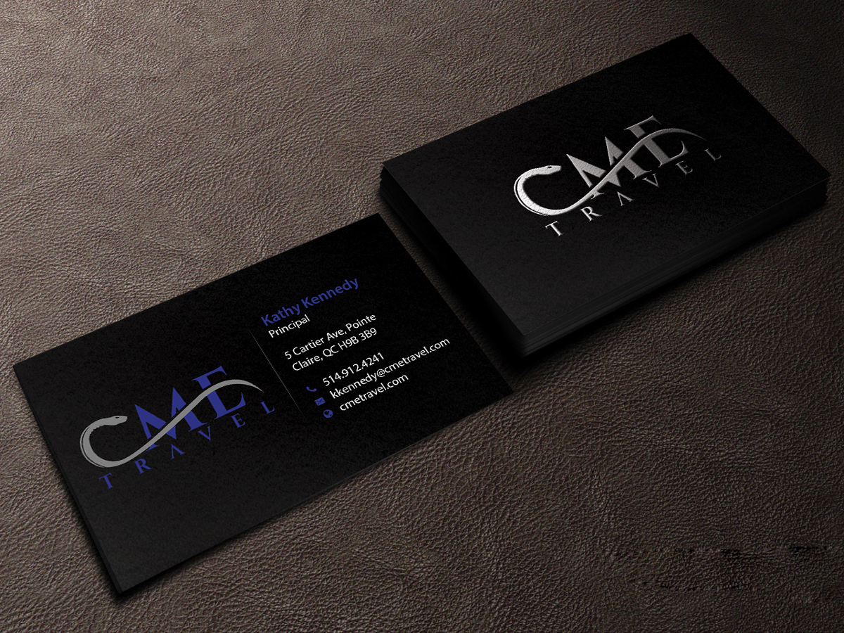 Business Card Design by Creations Box 2015 for cme travel | Design #11610094