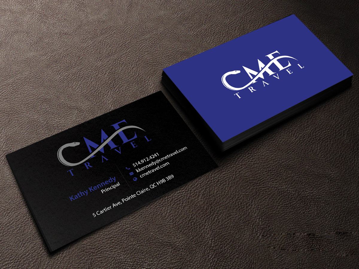 Business Card Design by Creations Box 2015 for cme travel | Design #11610096