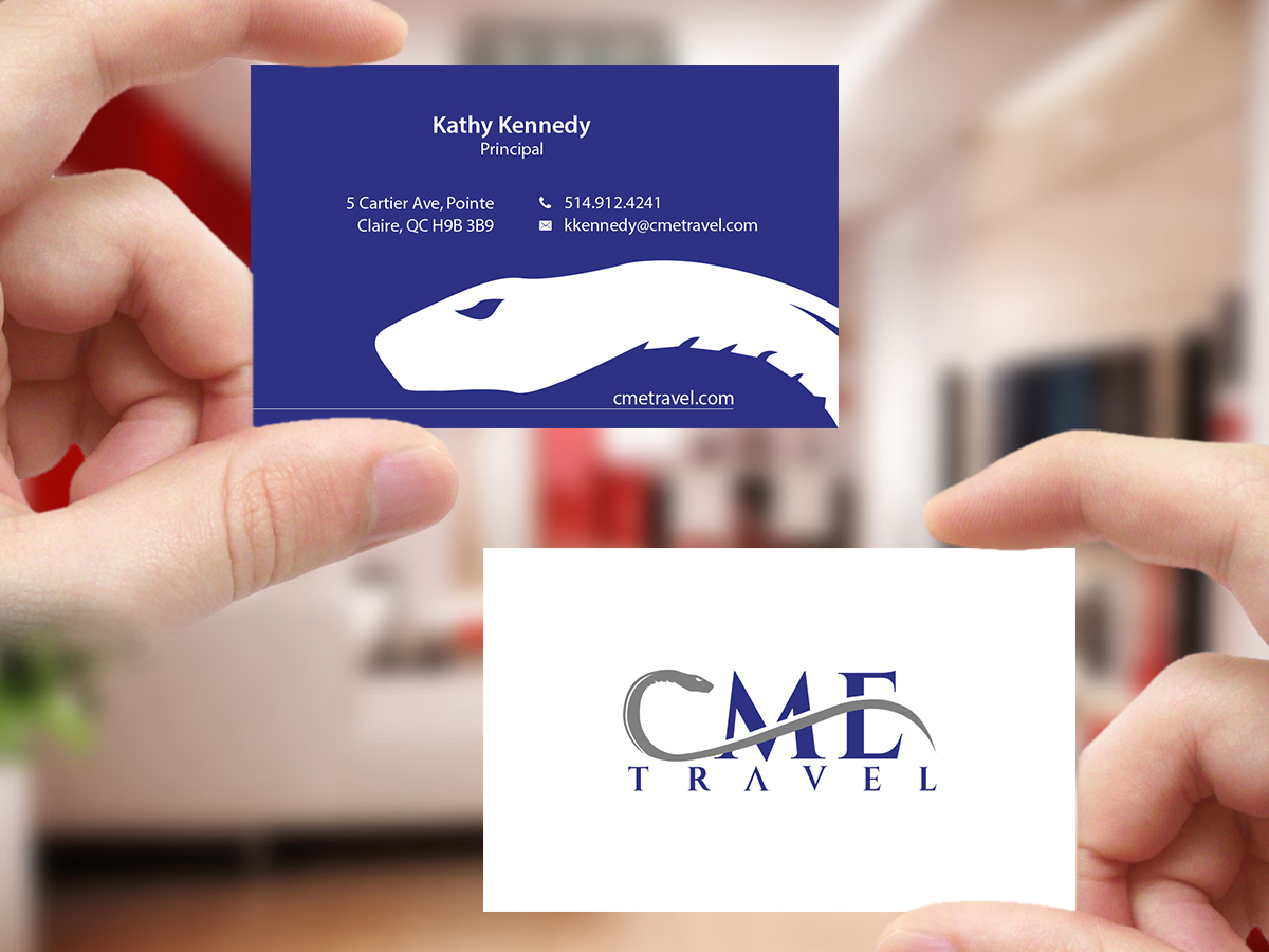 Business Card Design by Creations Box 2015 for cme travel | Design #11610102
