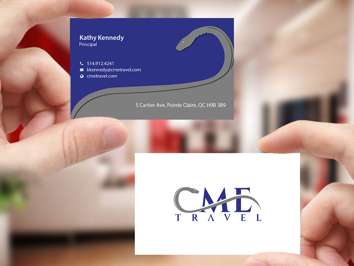 Business Card Design by Creations Box 2015 for cme travel | Design #11610103