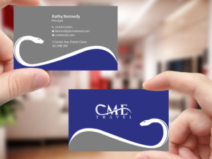 Business Card Design by Creations Box 2015 for cme travel | Design: #11610109