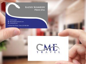 Business Card Design by Creations Box 2015 for cme travel | Design: #11610110
