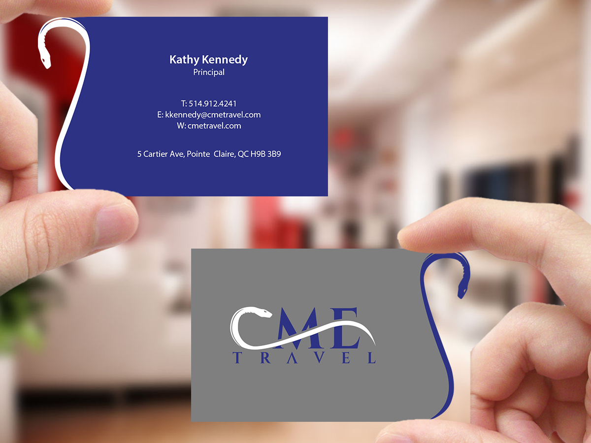 Business Card Design by Creations Box 2015 for cme travel | Design #11610112