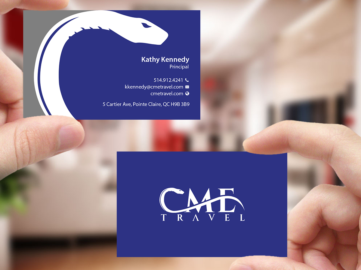Business Card Design by Creations Box 2015 for cme travel | Design #11610113
