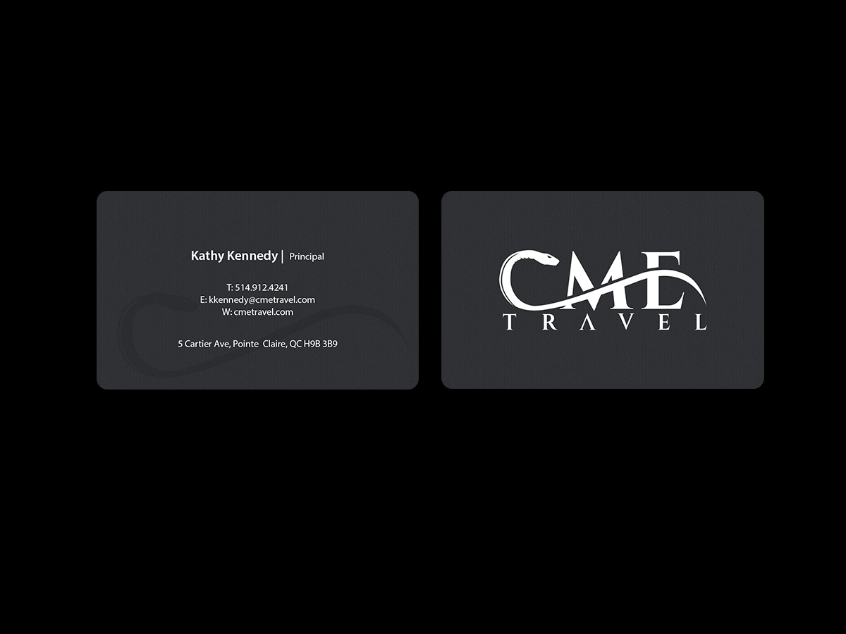 Business Card Design by Creations Box 2015 for cme travel | Design #11610119