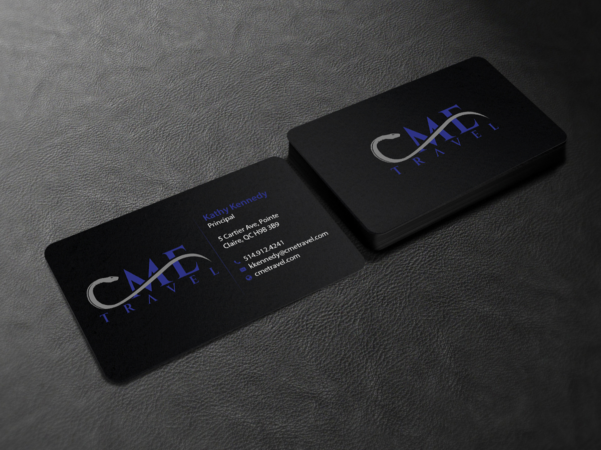 Business Card Design by Creations Box 2015 for cme travel | Design #11610127