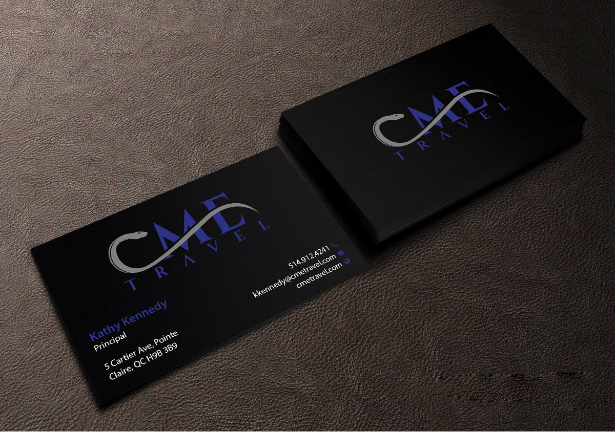 Business Card Design by Creations Box 2015 for cme travel | Design #11610128