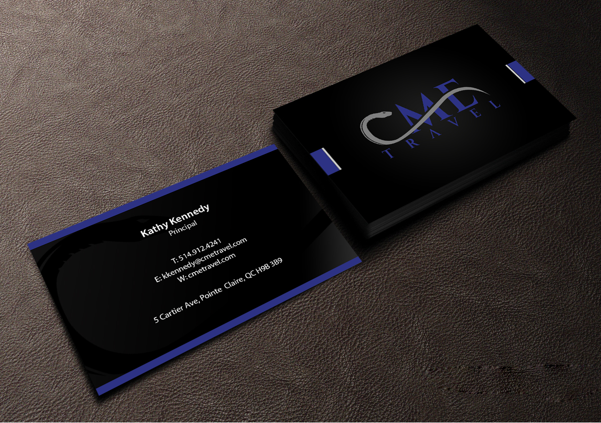 Business Card Design by Creations Box 2015 for cme travel | Design #11610129