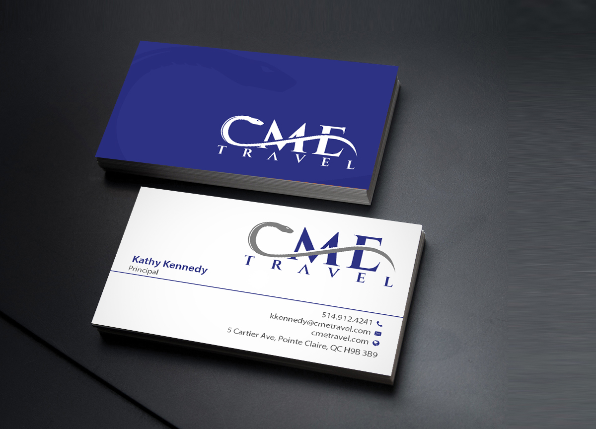 Business Card Design by Creations Box 2015 for cme travel | Design #11610131