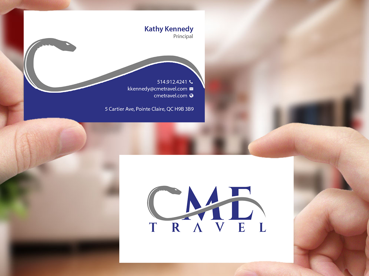 Business Card Design by Creations Box 2015 for cme travel | Design #11610132