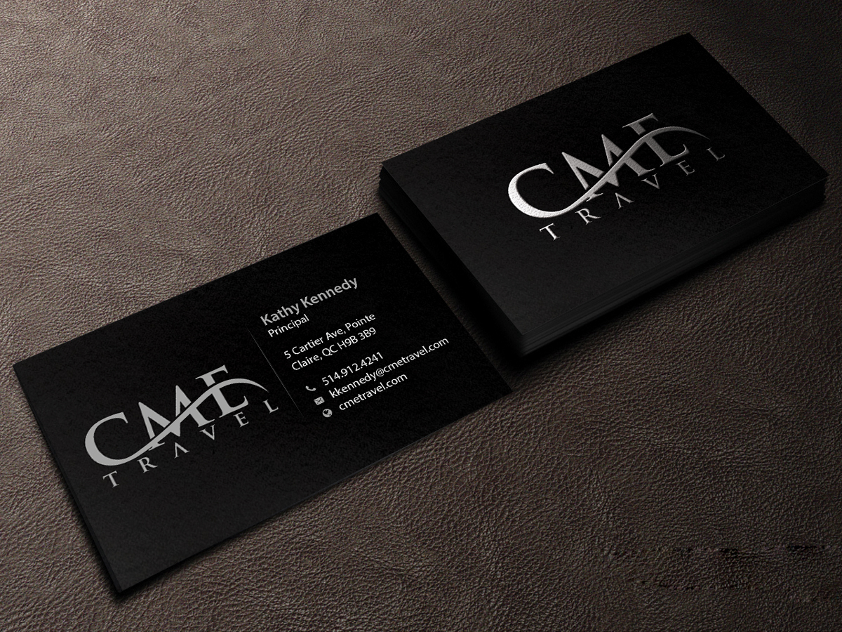 Business Card Design by Creations Box 2015 for cme travel | Design #11682977