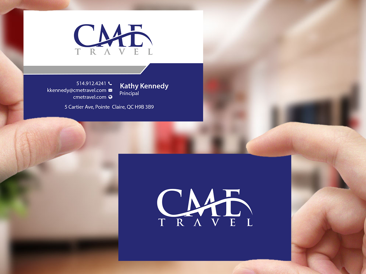 Business Card Design by Creations Box 2015 for cme travel | Design #11682980