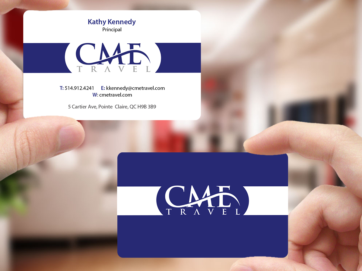 Business Card Design by Creations Box 2015 for cme travel | Design #11682984