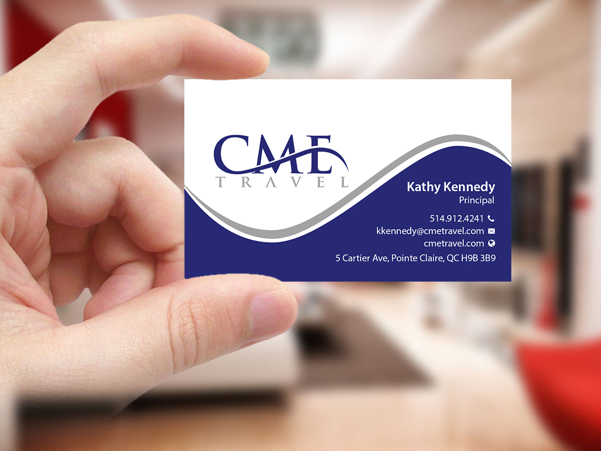 Business Card Design by Creations Box 2015 for cme travel | Design #11682986