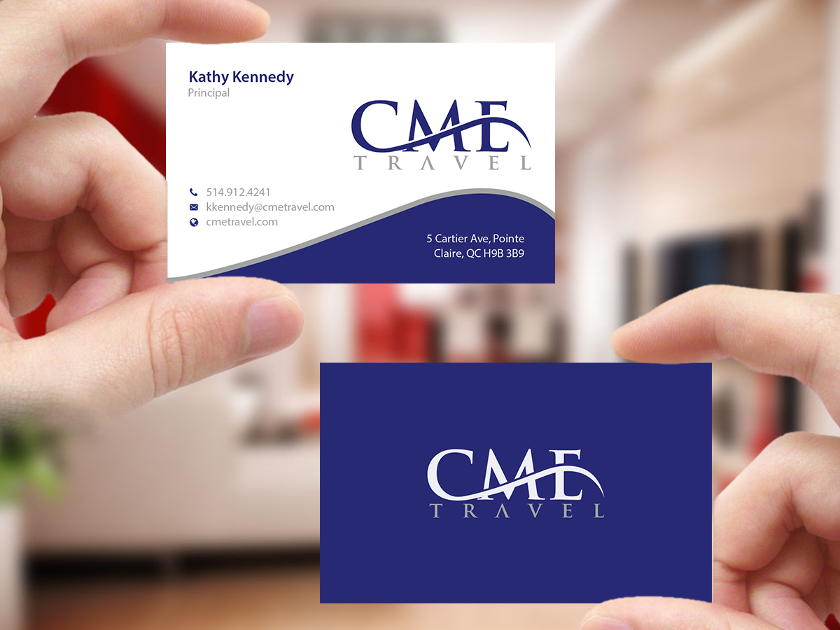 Business Card Design by Creations Box 2015 for cme travel | Design #11682988