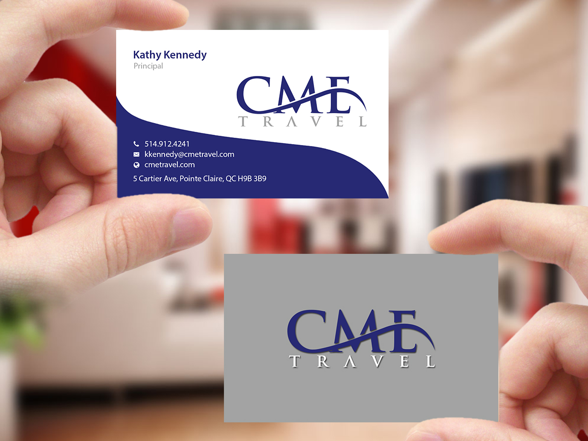 Business Card Design by Creations Box 2015 for cme travel | Design #11682992