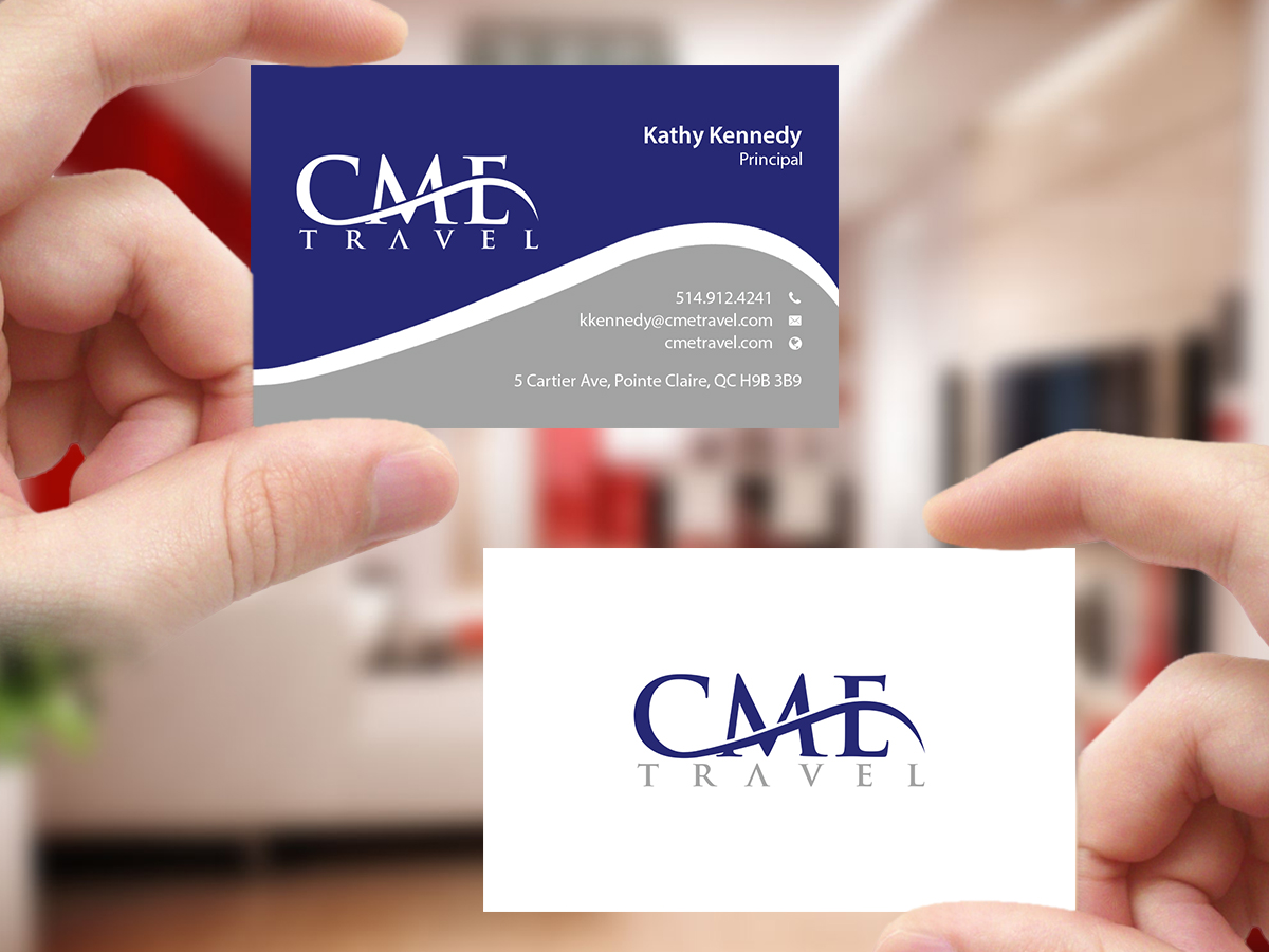 Business Card Design by Creations Box 2015 for cme travel | Design #11682993