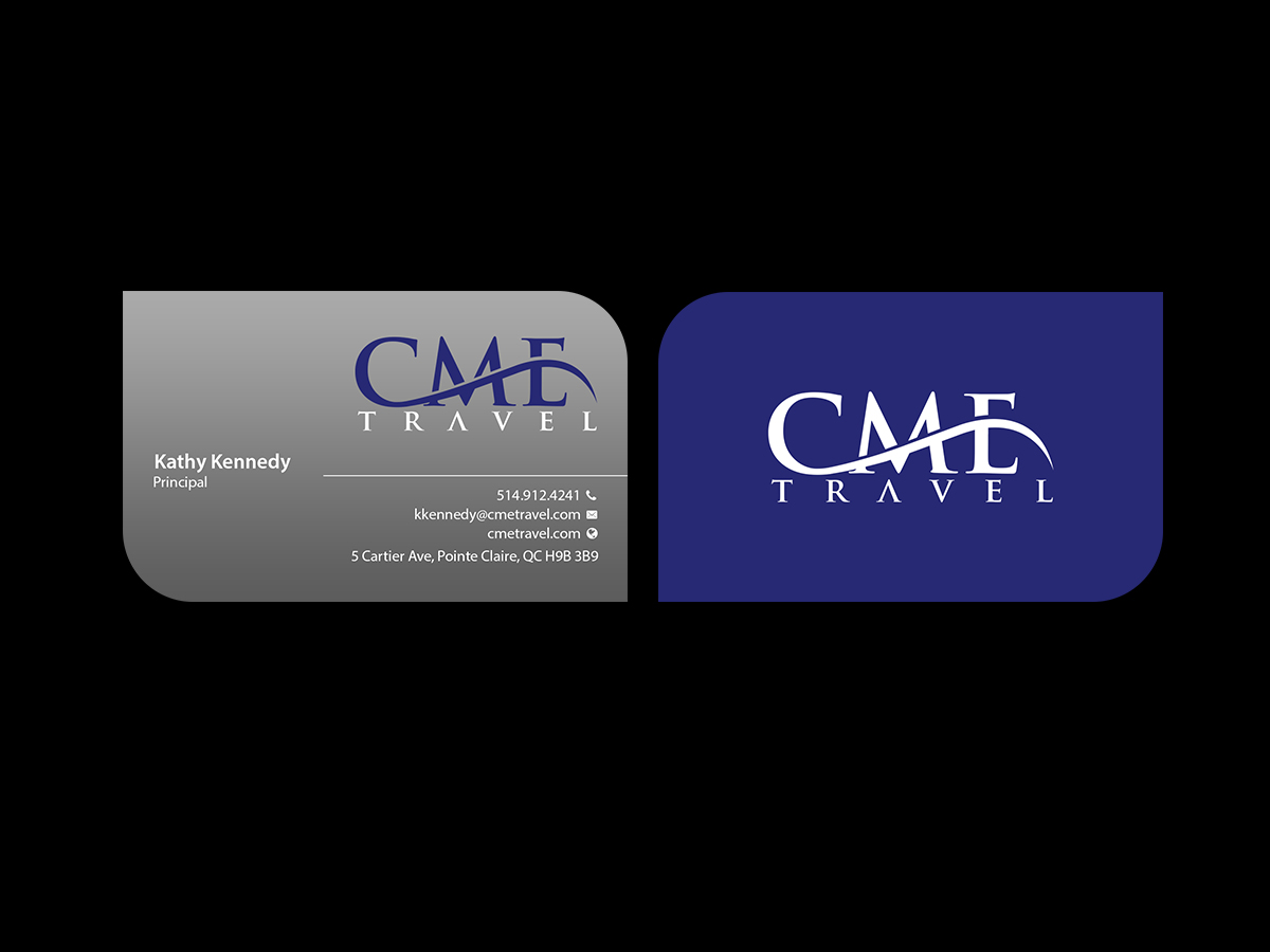 Business Card Design by Creations Box 2015 for cme travel | Design #11682995