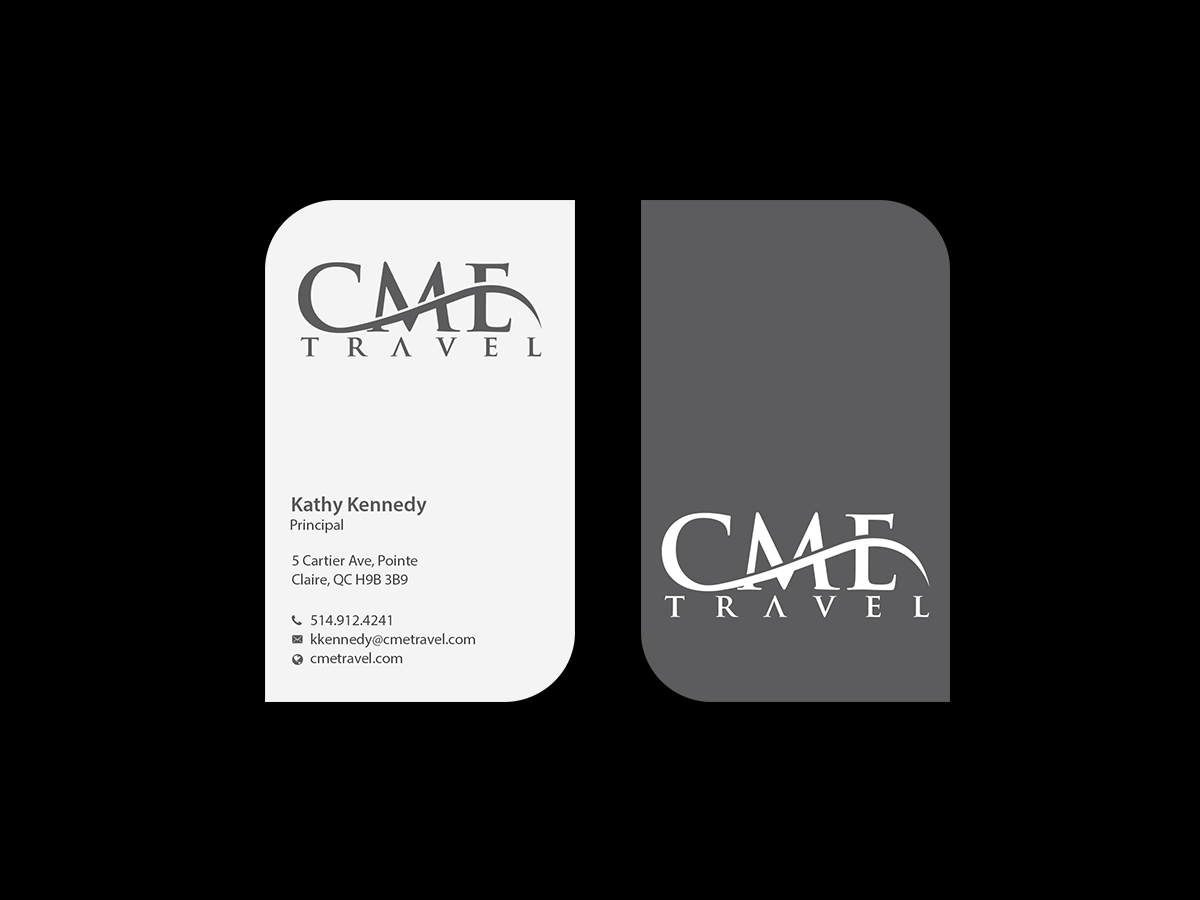 Business Card Design by Creations Box 2015 for cme travel | Design #11682996
