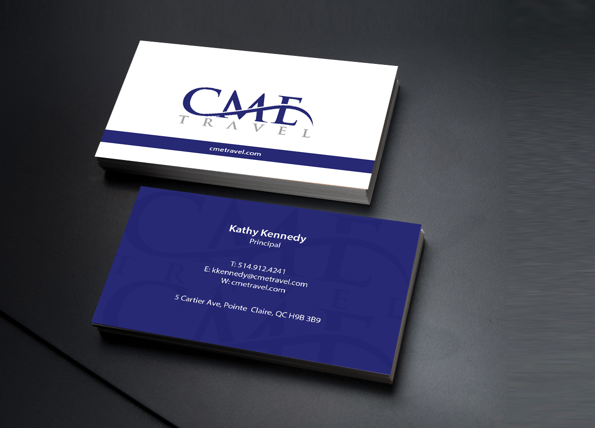 Business Card Design by Creations Box 2015 for cme travel | Design #11682998