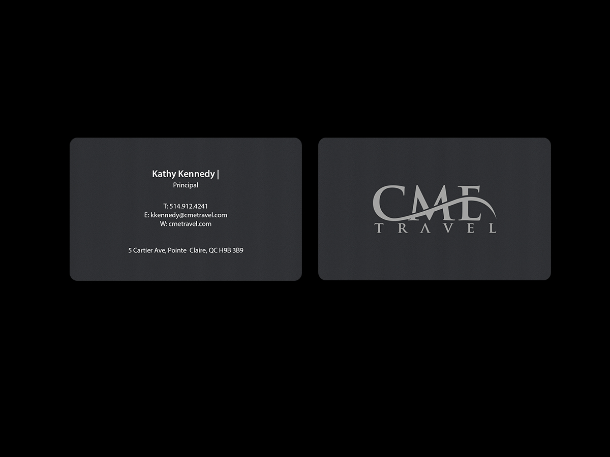 Business Card Design by Creations Box 2015 for cme travel | Design #11683008