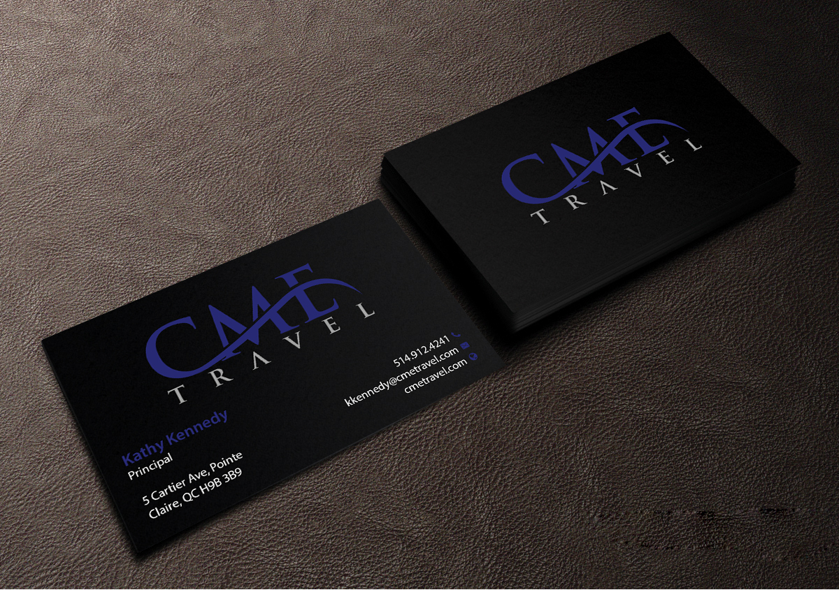 Business Card Design by Creations Box 2015 for cme travel | Design #11683026