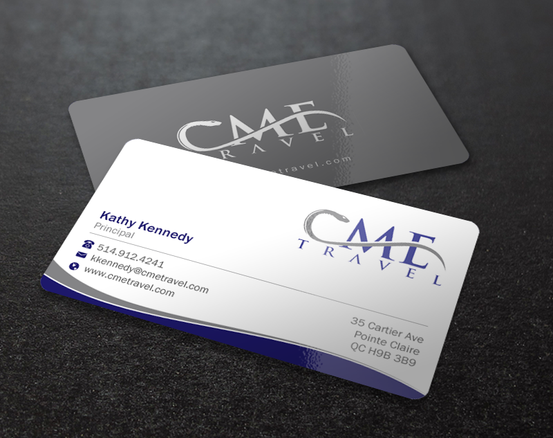 Business Card Design by Brand aid for cme travel | Design #11606826