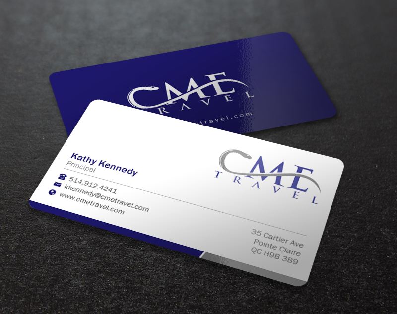 Business Card Design by Brand aid for cme travel | Design #11606829