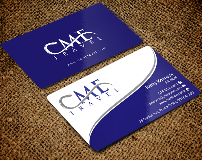 Business Card Design by Brand aid for cme travel | Design #11606832