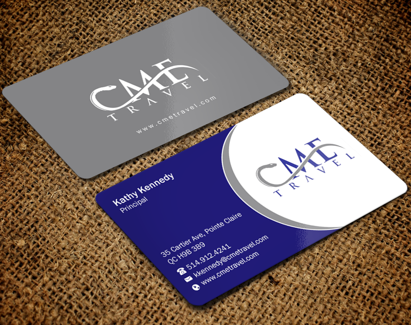 Business Card Design by Brand aid for cme travel | Design #11606840
