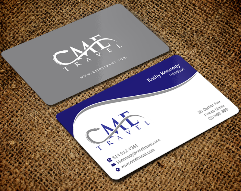 Business Card Design by Brand aid for cme travel | Design #11606845