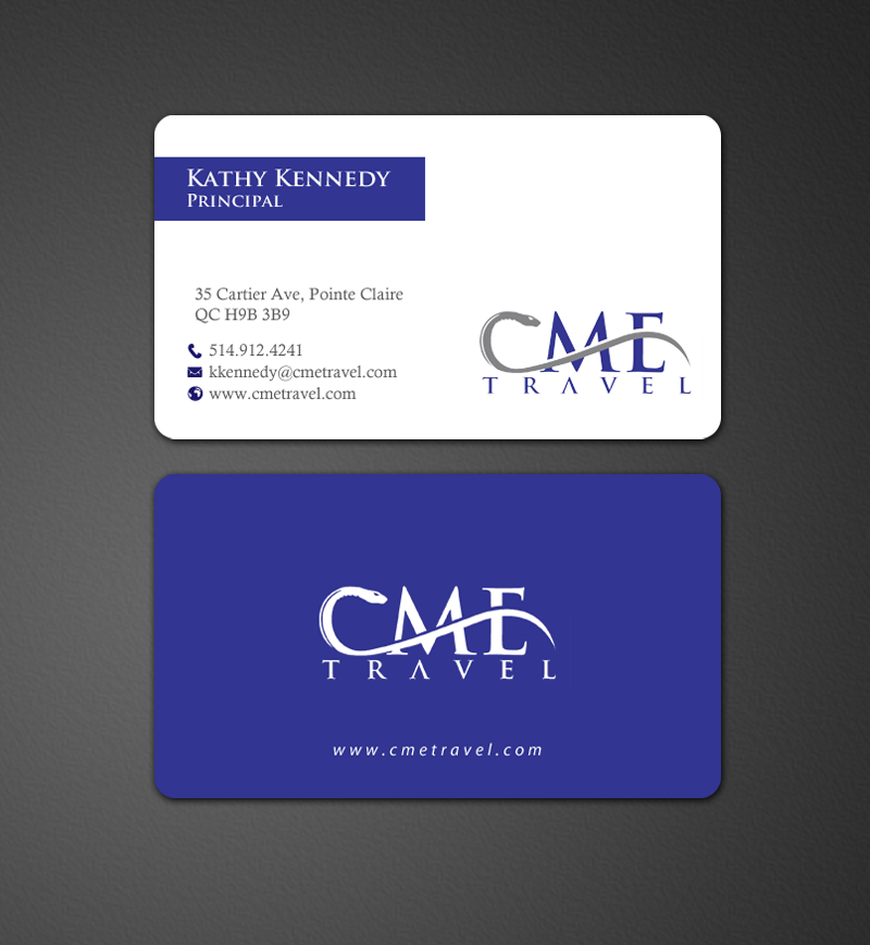Business Card Design by chandrayaan.creative for cme travel | Design #11606730