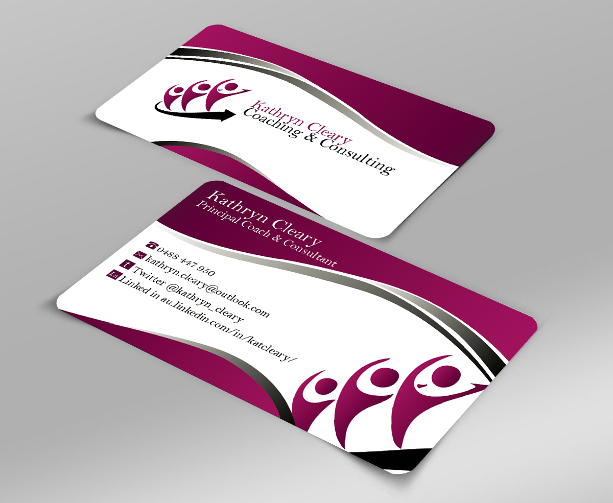 Business Card Design by Harshan for Kathryn Cleary Coaching & Consulting | Design #2514330