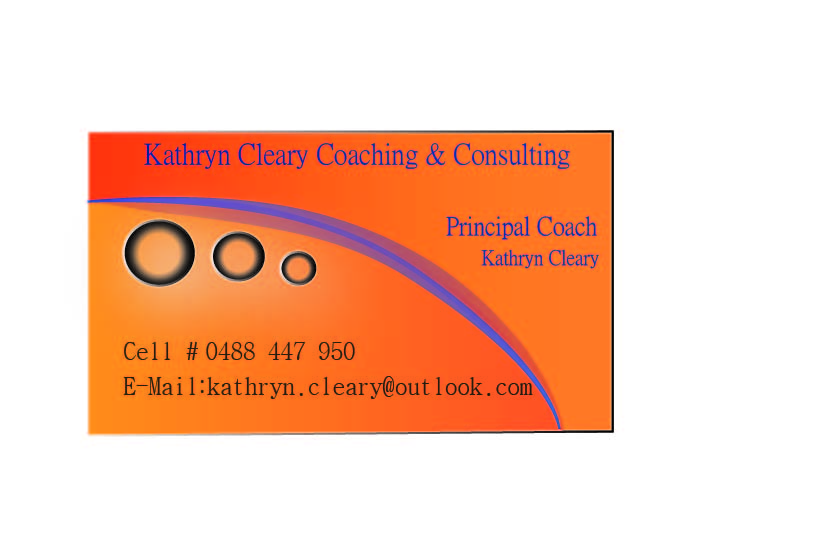 Diseño de Tarjeta de Presentación por sadaqat para Kathryn Cleary Coaching & Consulting | Diseño #2351612