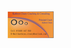Business Card Design by sadaqat for Kathryn Cleary Coaching & Consulting | Design #2351612