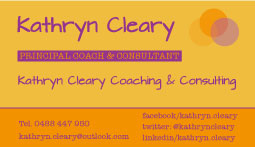 Business Card Design by Diesel's Daughter for Kathryn Cleary Coaching & Consulting | Design: #2361692