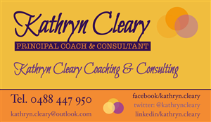 Business Card Design by Diesel's Daughter for Kathryn Cleary Coaching & Consulting | Design #2476283