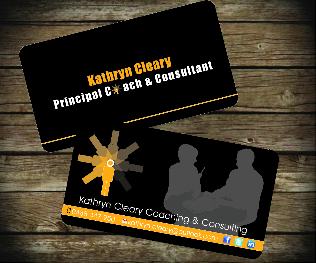 Business Card Design by Aaaron for Kathryn Cleary Coaching & Consulting | Design #2365130