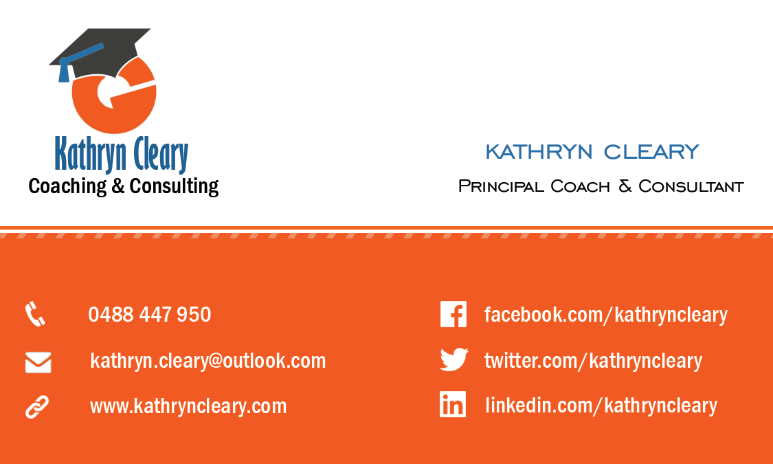 Business Card Design by  Nadir for Kathryn Cleary Coaching & Consulting | Design #2356696