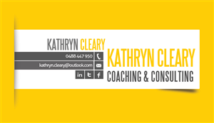 Business Card Design by nurmania for Kathryn Cleary Coaching & Consulting | Design: #2359299