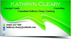 Business Card Design by Andrija Tanja for Kathryn Cleary Coaching & Consulting | Design #2357392
