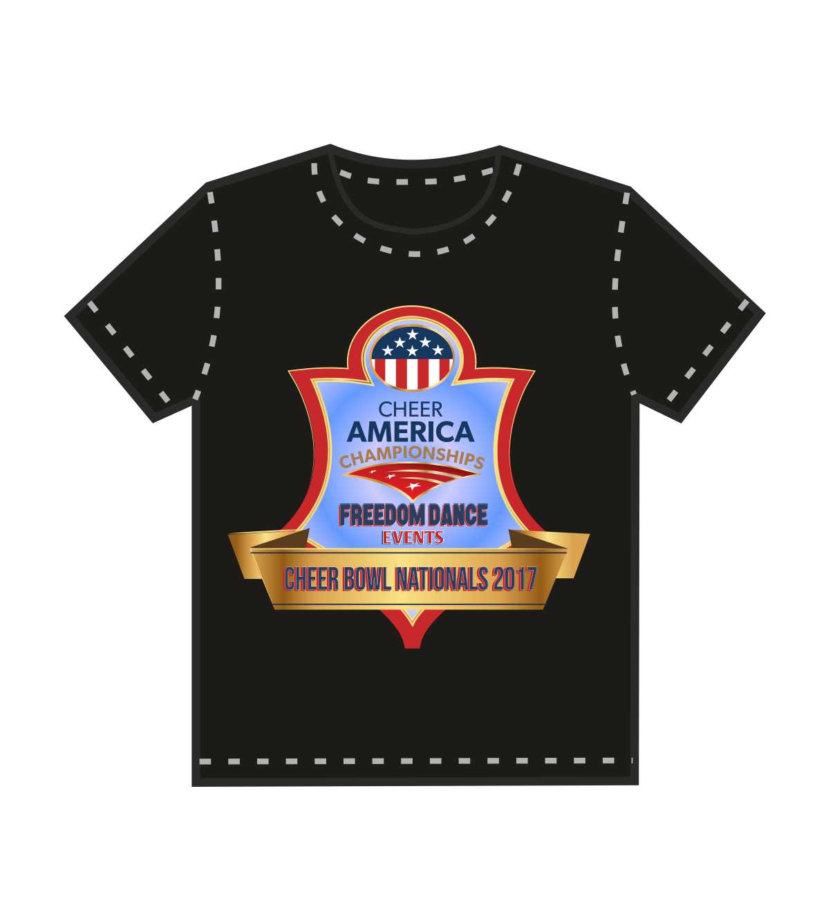 T-shirt Design by wchristia for Cheer America | Design #11640403