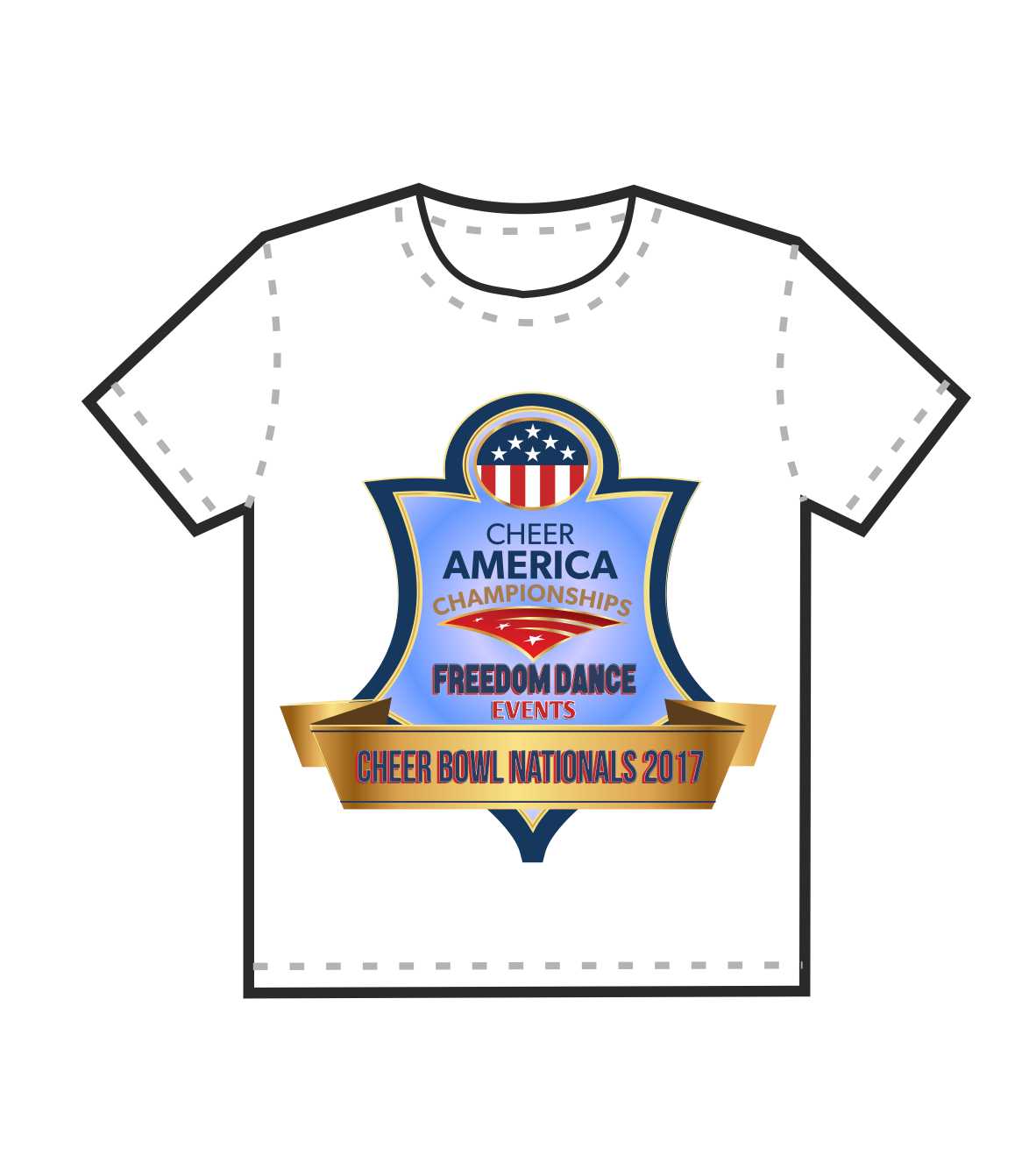 T-shirt Design by wchristia for Cheer America | Design #11640404
